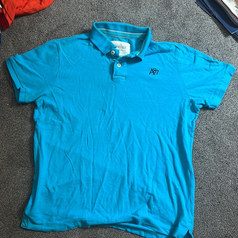 Aeropostale light blue polo t-shirt